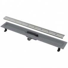 Желоб AlcaPlast Simple водоотводящий с порогами для перфорированной решетки APZ10-550M