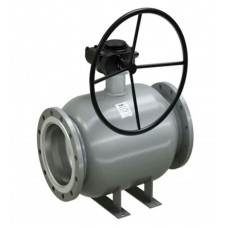 Кран LD шаровой стальной фланцевый Ду200/150 Ру16 с редуктором, неполнопроходной