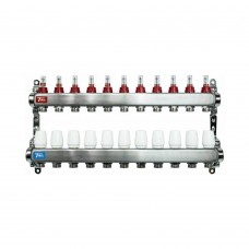 Группа коллект. VIEIR 1х11х3/4" с расходомер, дренаж. кр, воздухоотвод., нерж. сталь VR113-11A