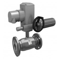 Кран шаровой стальной фланцевый LD Ду150 Ру16 полнопроходной с редуктором