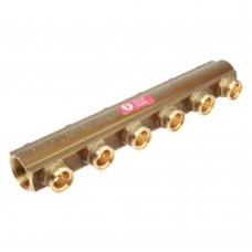 Коллектор Giacomini с отсечными клапанами 1" x 18 /11, R553SY011