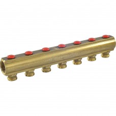 Коллектор Giacomini с отсечными клапанами 1" x 18 /7, R553SY007