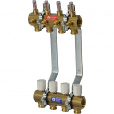 Комплект коллекторного узла Giacomini 1" x 3/4"E /4, R553KY064