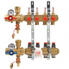 Комплект коллекторного узла Giacomini с динамич. регулир. расхода 1" x 18 /9, R553FKDB109