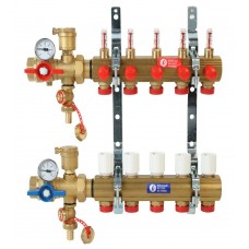 Комплект коллекторного узла Giacomini с расходомерами 1" x 18 /10, R553FK110