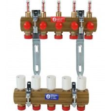 Узел коллекторный Giacomini сборный с расходомерами 1 1/4" x 18 /5 , R553FZY025