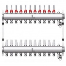 Коллектор Wester нерж. 1"-3/4 в сборе с расходомерами на 11 выходов, W902.11