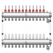 Коллектор Wester нерж. 1"-3/4 в сборе с расходомерами на 12 выходов, W902.12