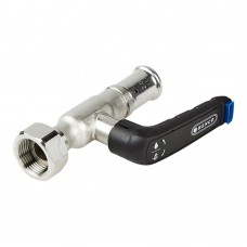 Кран шаровой HENCO из нерж. стали с ручкой, пресс-накидная гайка, 20x3/4"