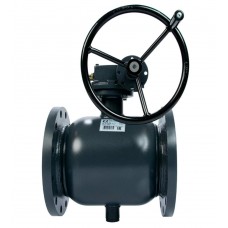 Кран шаровой стальной РИДАН RJIP Premium FF DN125 PN16 WG фланцевый, с редуктором, неполнопроходной Кран шаровой стальной РИДАН RJIP Premium FF DN125 PN16 WG фланцевый, с редуктором, неполнопроходной