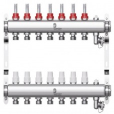 Коллектор Wester нерж. 1"-3/4 в сборе с расходомерами на 7 выходов, W902.7