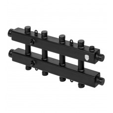 Коллектор Royal Thermo на 4 (5) отопительных контуров (сверху/снизу/сбоку) с кронштейнами Коллектор Royal Thermo на 4 (5) отопительных контуров (сверху/снизу/сбоку) с кронштейнами