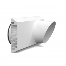 Выход совмещенный приточно-вытяжной фасадный, 250 мм (белый)