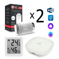 Комплект управления Royal Thermo для 2 радиаторов по Wi-Fi Smart Heat HH-01/THS30ZB, белый