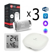 Комплект управления Royal Thermo для 3 радиаторов по Wi-Fi Smart Heat HH-01/THS30ZB, белый