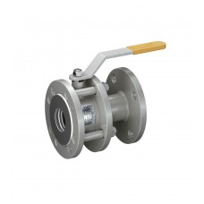 Кран шаровой стальной для воды LD 11с67п КШРФ из стали 20 Ду100 Ру1,6 полнопроход.