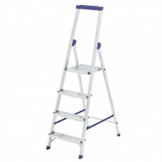 Стремянка алюминиевая с органайзером, 4 ступени СИБРТЕХ 97894