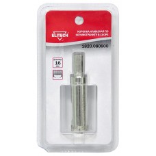 Elitech Коронка алмазная 16мм 1820.080800 Elitech Коронка алмазная 16мм 1820.080800