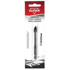 Elitech Сверло 10х85мм HEX1/4' стекло 1820.105100 Elitech Сверло 10х85мм HEX1/4' стекло 1820.105100