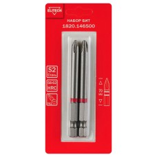 Elitech Биты PH2 70мм 2шт 1820.146500