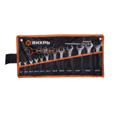 Набор рожковых ключей Вихрь 12 шт. 6 - 32, в чехле Набор рожковых ключей Вихрь 12 шт. 6 - 32, в чехле